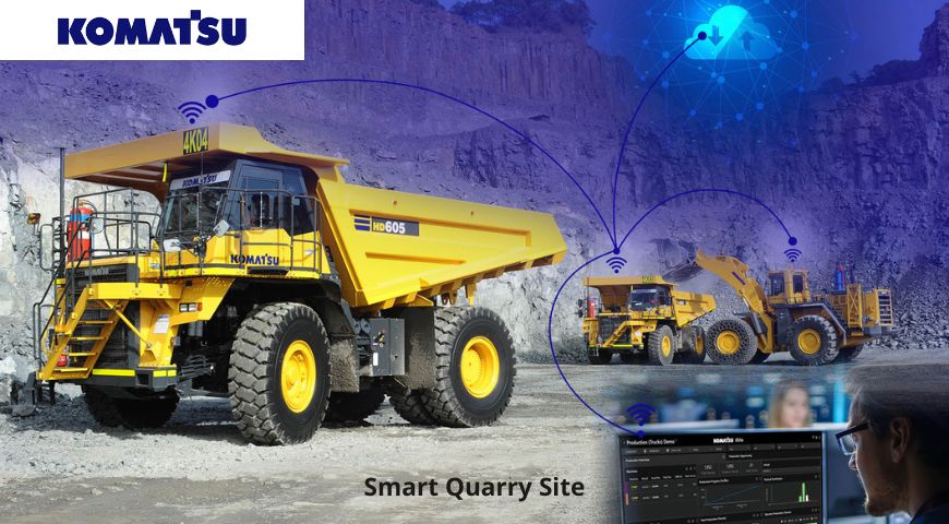 smart quarry site komatsu
